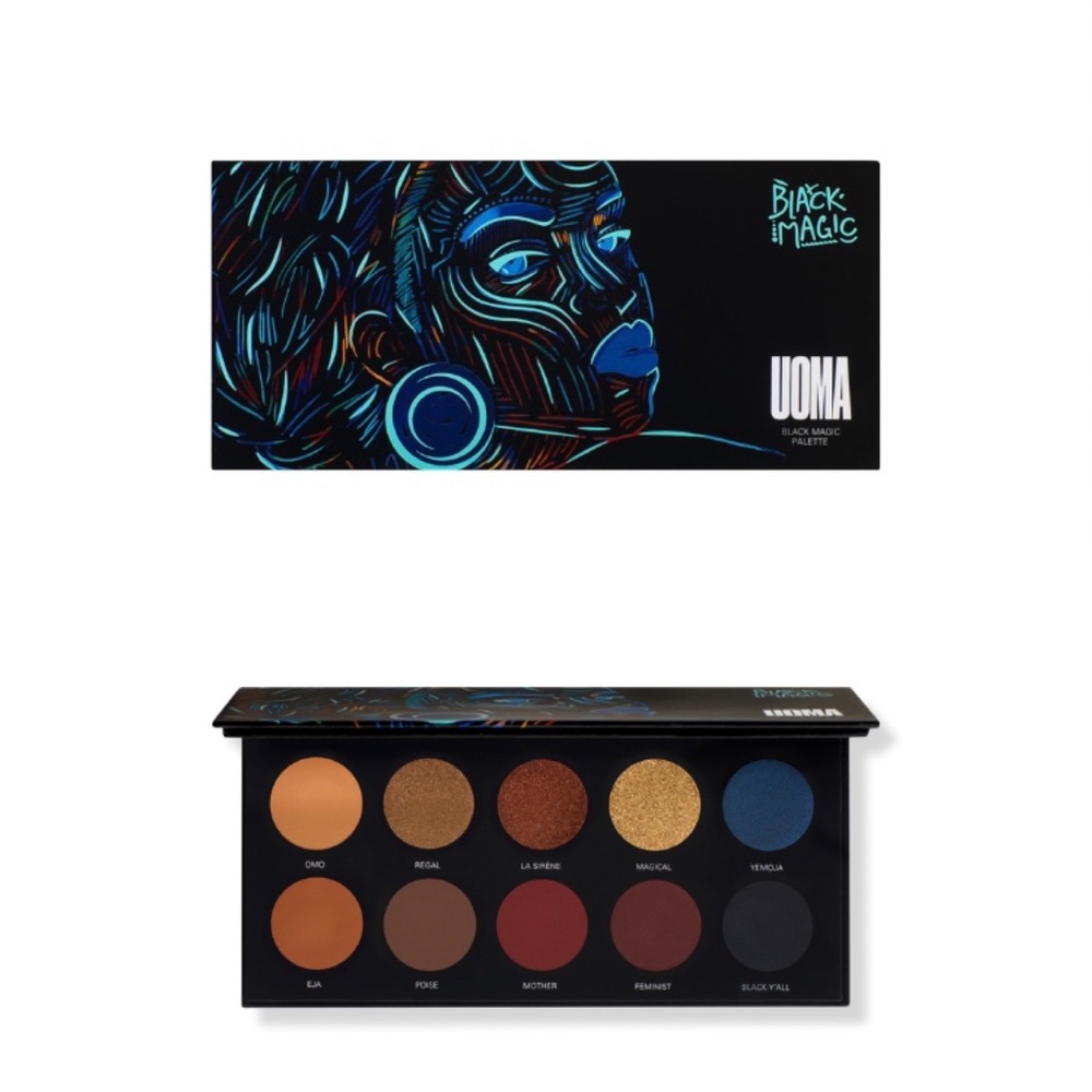 UOMA Beauty Black Magic Poise Eyeshadow Palette New condition never used